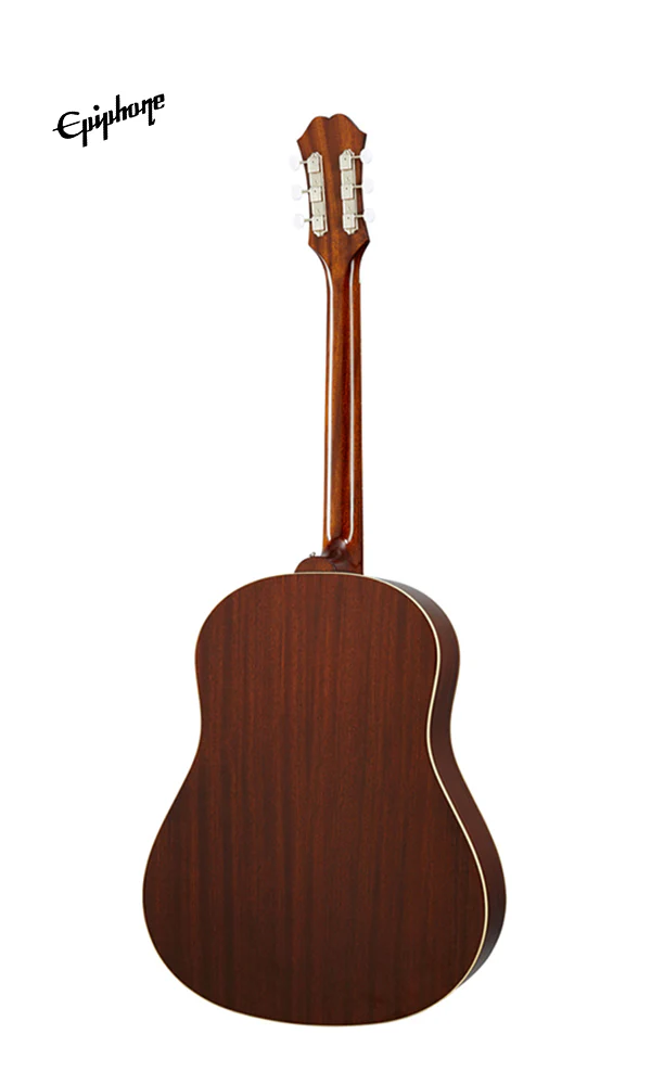 Epiphone Masterbilt Texan Acoustic-Electric Guitar - Faded Cherry Aged Gloss - Image 3