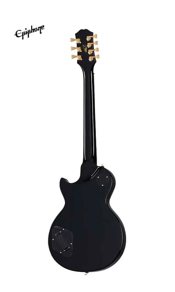 Epiphone Matt Heafy Les Paul Custom Origins 7-String Electric Guitar, Case Included - Ebony - Image 3