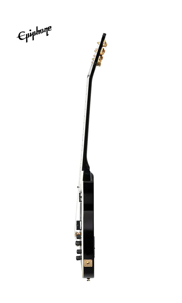 Epiphone Matt Heafy Les Paul Custom Origins 7-String Electric Guitar, Case Included - Ebony - Image 4