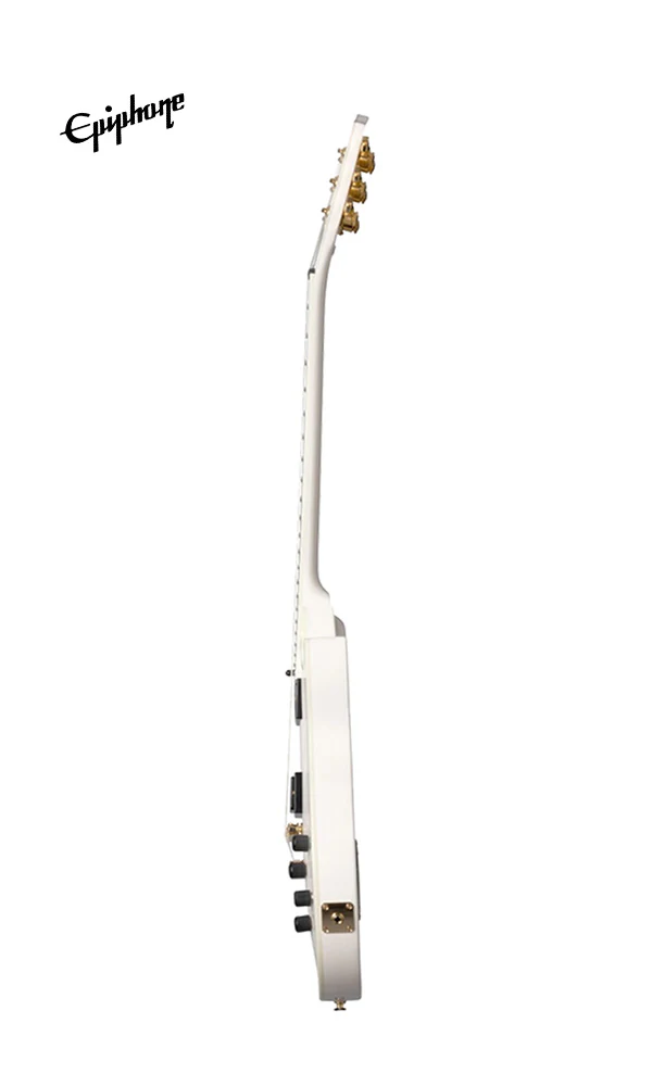 Epiphone Matt Heafy Les Paul Custom Origins Electric Guitar, Case Included - Bone White - Image 4