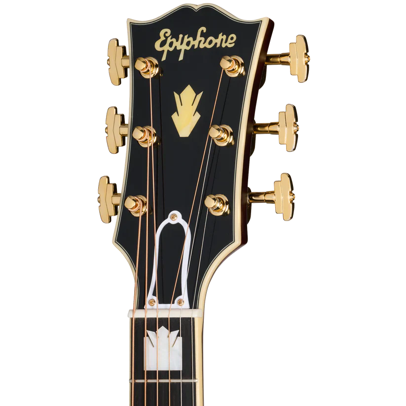 Epiphone Pre-War SJ-200 Rosewood Reissue Acoustic-Electric Guitar - Vintage Sunburst - Image 4