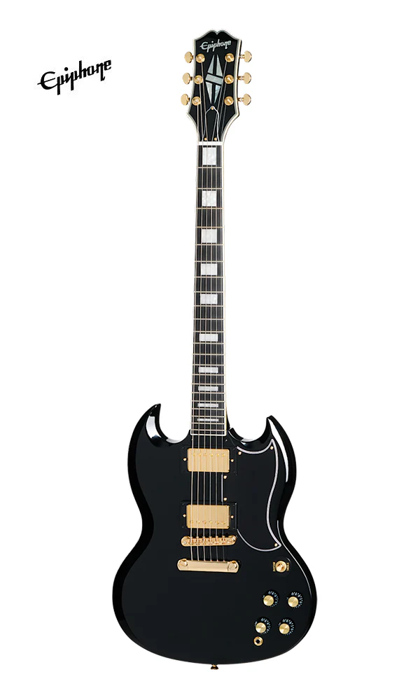 Epiphone SG Custom Electric Guitar - Ebony - Image 2
