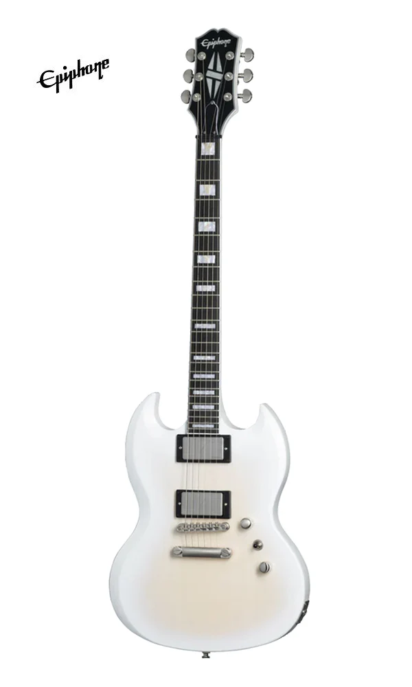Epiphone SG Prophecy Electric Guitar with Premium Gig Bag - Aged White Tiger - Image 2