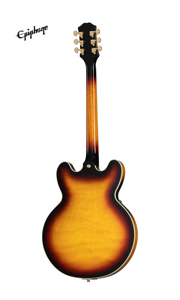 Epiphone Sheraton Frequensator Semi-hollowbody Left-handed Electric Guitar - Vintage Sunburst - Image 4