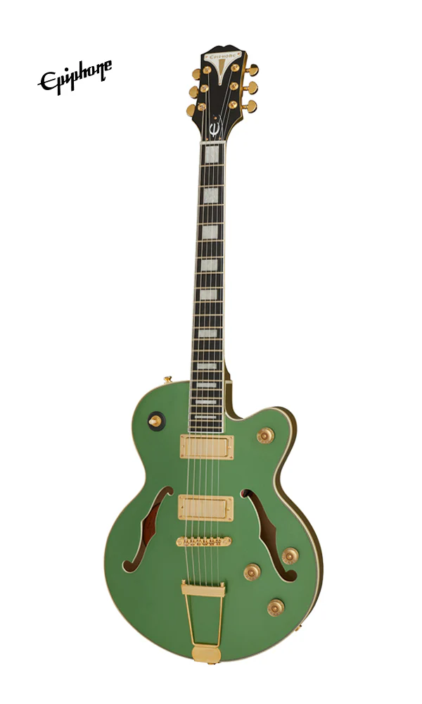 Epiphone Uptown Kat ES Semi-Hollowbody Electric Guitar - Emerald Green Metallic - Image 2