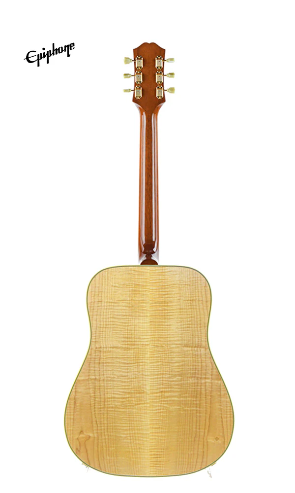 Epiphone USA Frontier Acoustic-Electric Guitar, Case Included - Antique Natural [Made in USA] - Image 3