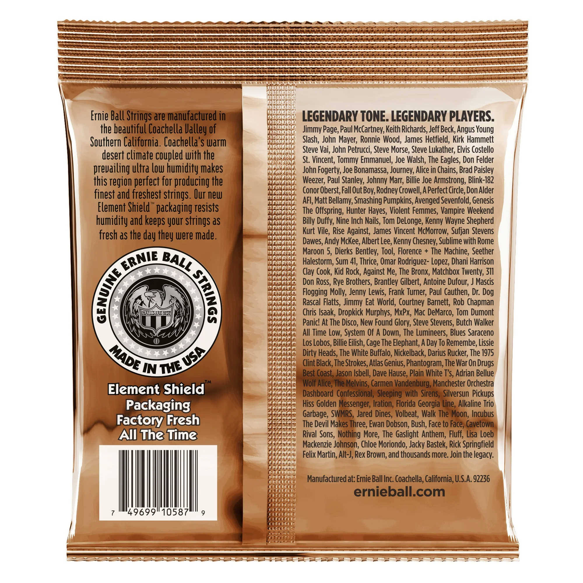 Ernie Ball 2145 Custom Light Earthwood Phosphor Bronze Acoustic Strings - Image 2