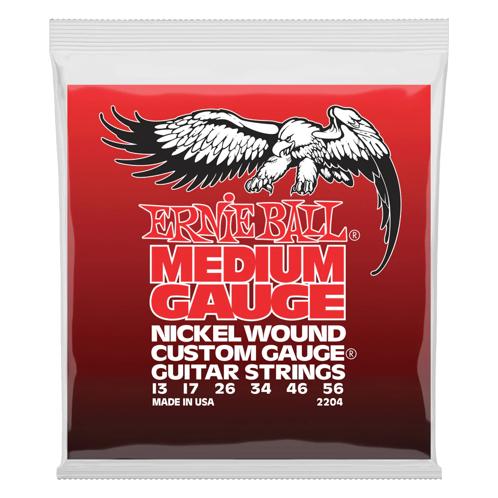 Ernie Ball 2204 Nickel Wound Medium Slinky Electric Guitar Strings (13-56) - Image 2