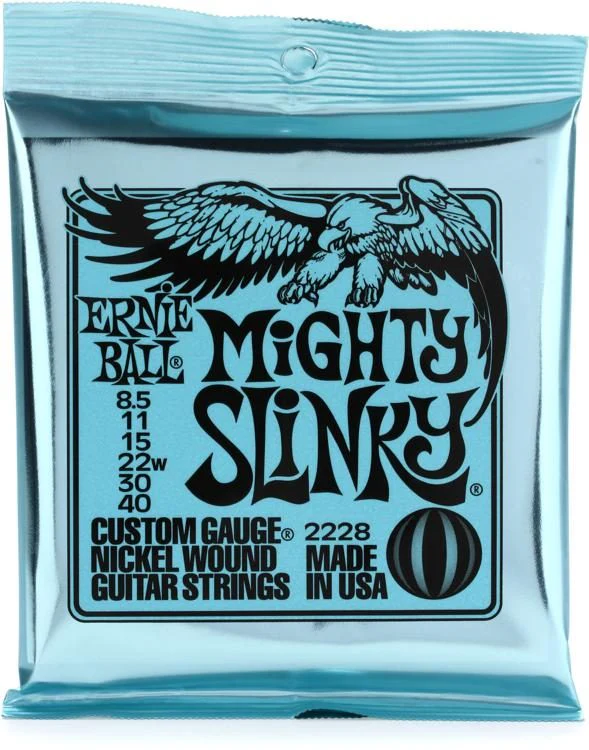 Ernie Ball 2228 Mighty Slinky Nickel Wound Electric Guitar Strings [8.5-40] - Image 2