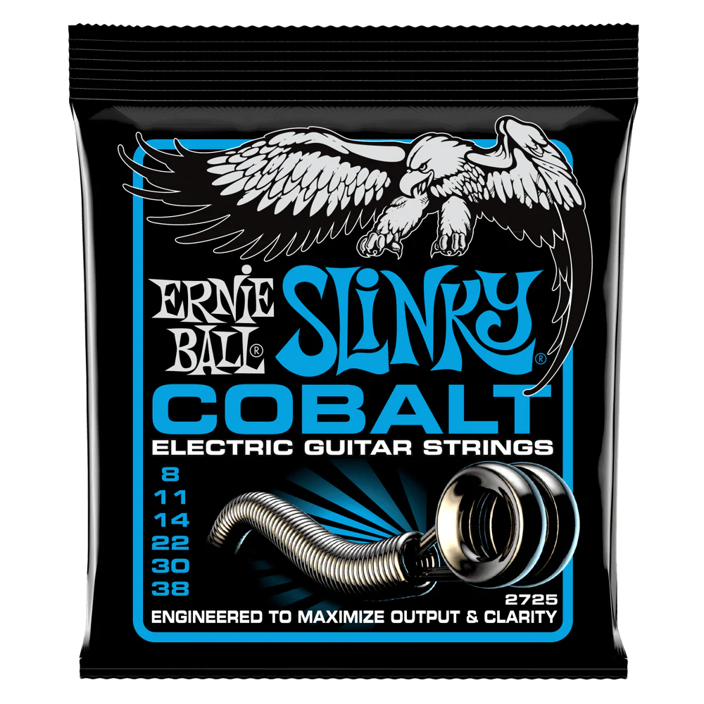 Ernie Ball 2725 Extra Slinky Cobalt Electric Guitar Strings (8-38) - Image 2