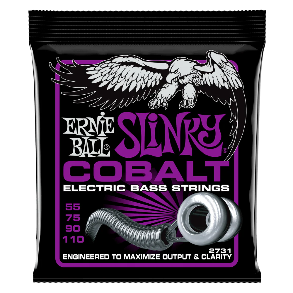 Ernie Ball 2731 Power Slinky Cobalt Electric Bass Strings (55-110) - Image 2