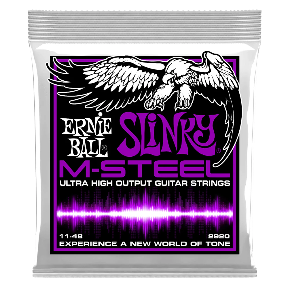 Ernie Ball 2920 Power Slinky M-Steel Electric Guitar Strings (11-48) - Image 2