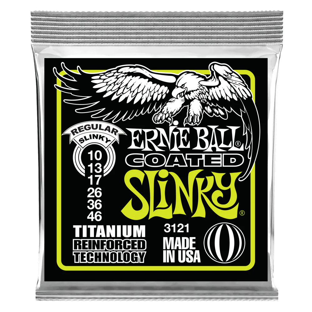 Ernie Ball 3121 Regular Slinky Coated Titanium RPS Electric Guitar Strings (10-46) - Image 2
