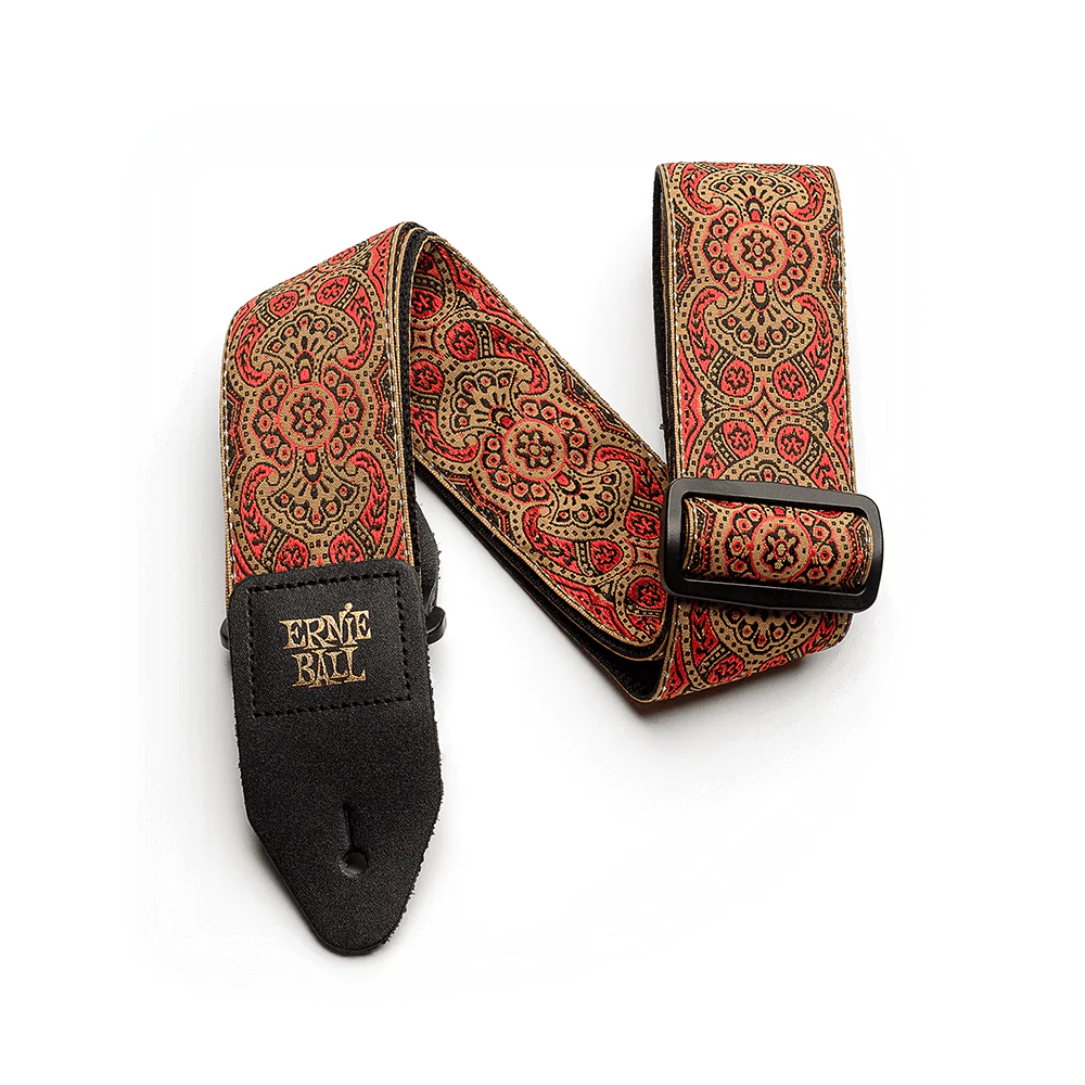 Ernie Ball 4162 Jacquard Guitar Strap - Crimson Paisley Red
