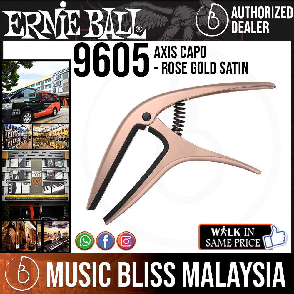 Ernie Ball 9605 Axis Capo - Rose Gold Satin