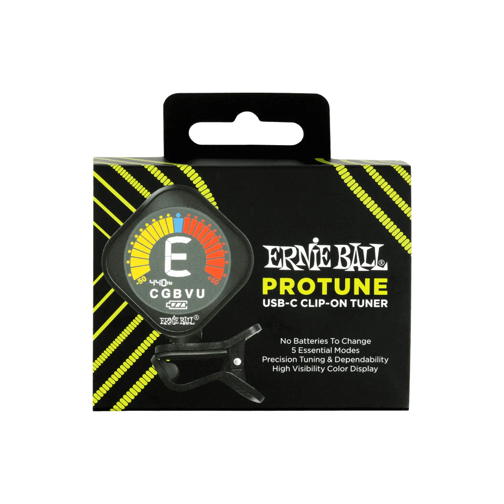 Ernie Ball 9627 ProTone USB-C Clip-On Guitar/Bass Tuner - Image 3