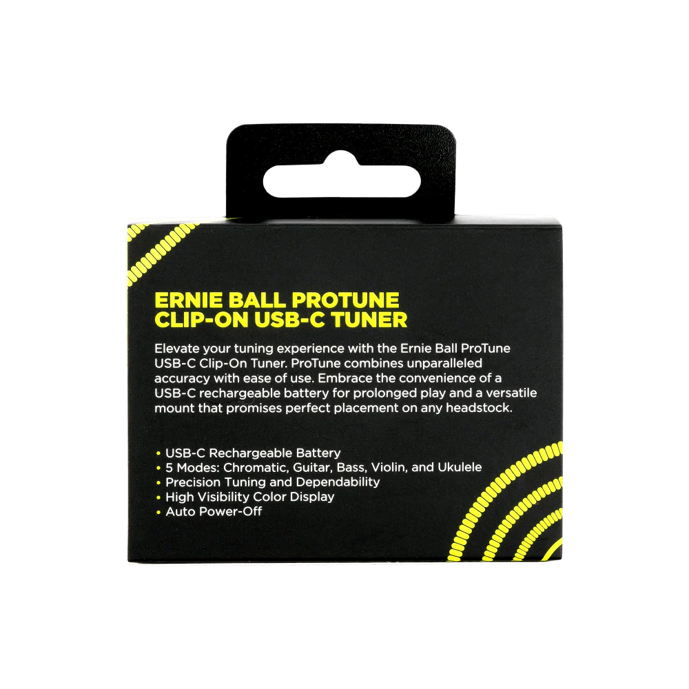 Ernie Ball 9627 ProTone USB-C Clip-On Guitar/Bass Tuner - Image 4