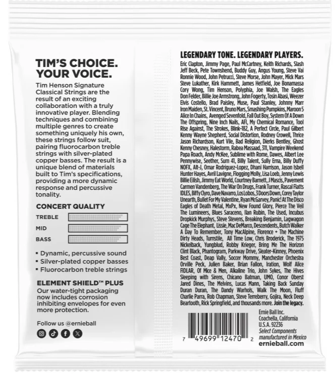 Ernie Ball Tim Henson Signature Classical Guitar Strings - Image 2