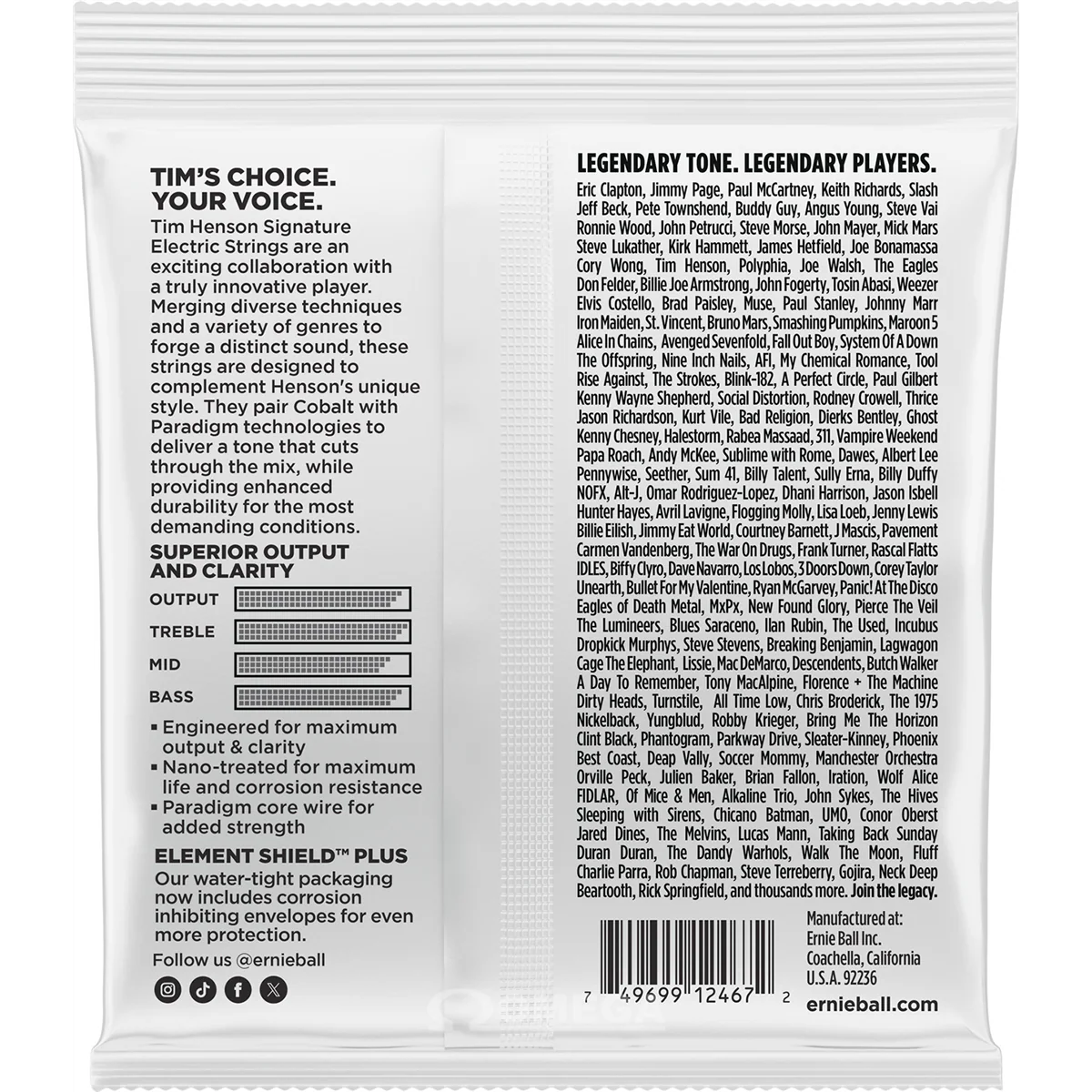 Ernie Ball Tim Henson Signature Electric Guitar Strings - Image 2