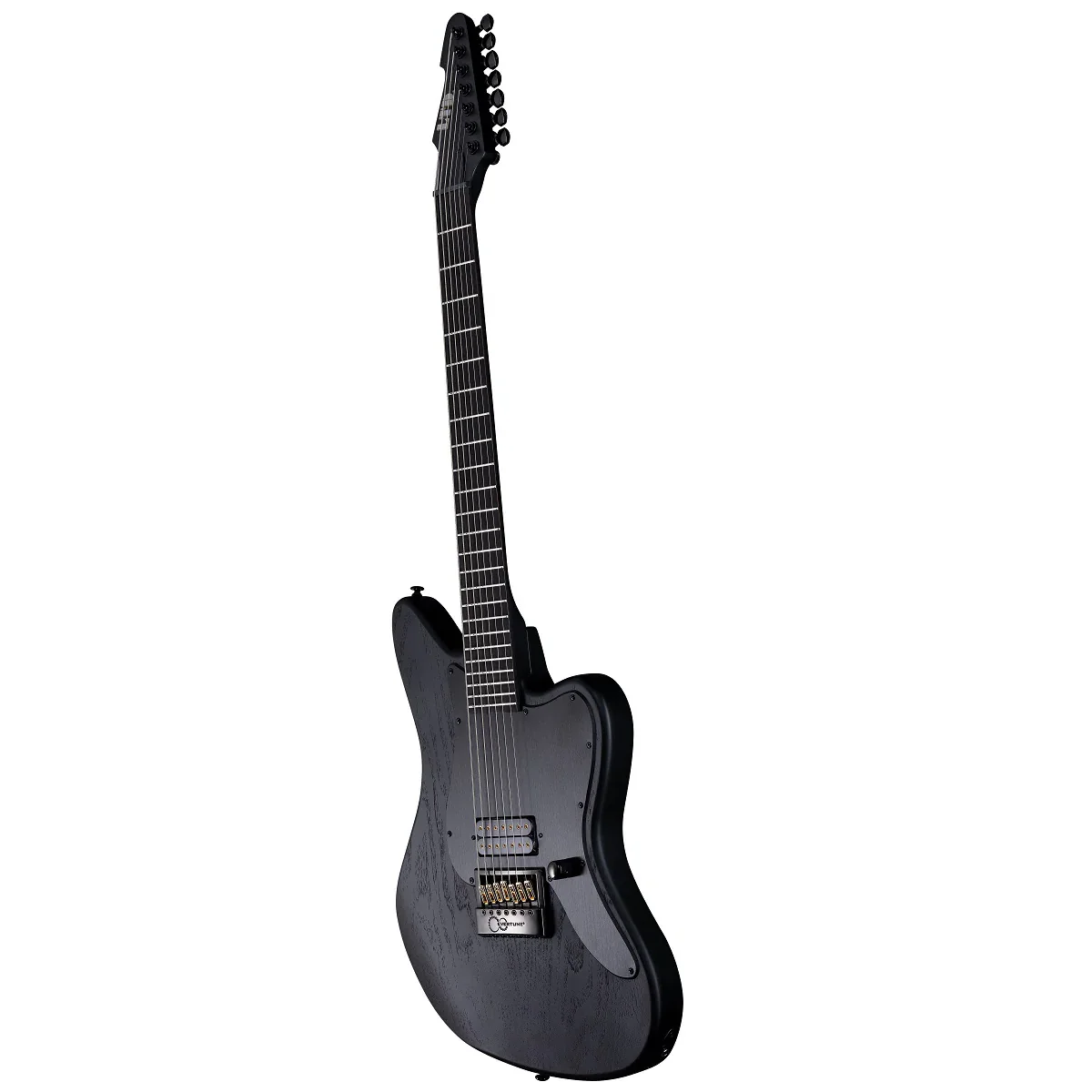 ESP LTD Alex Wade XJ Signature 7-string Baritone Electric Guitar - Black Satin - Image 3