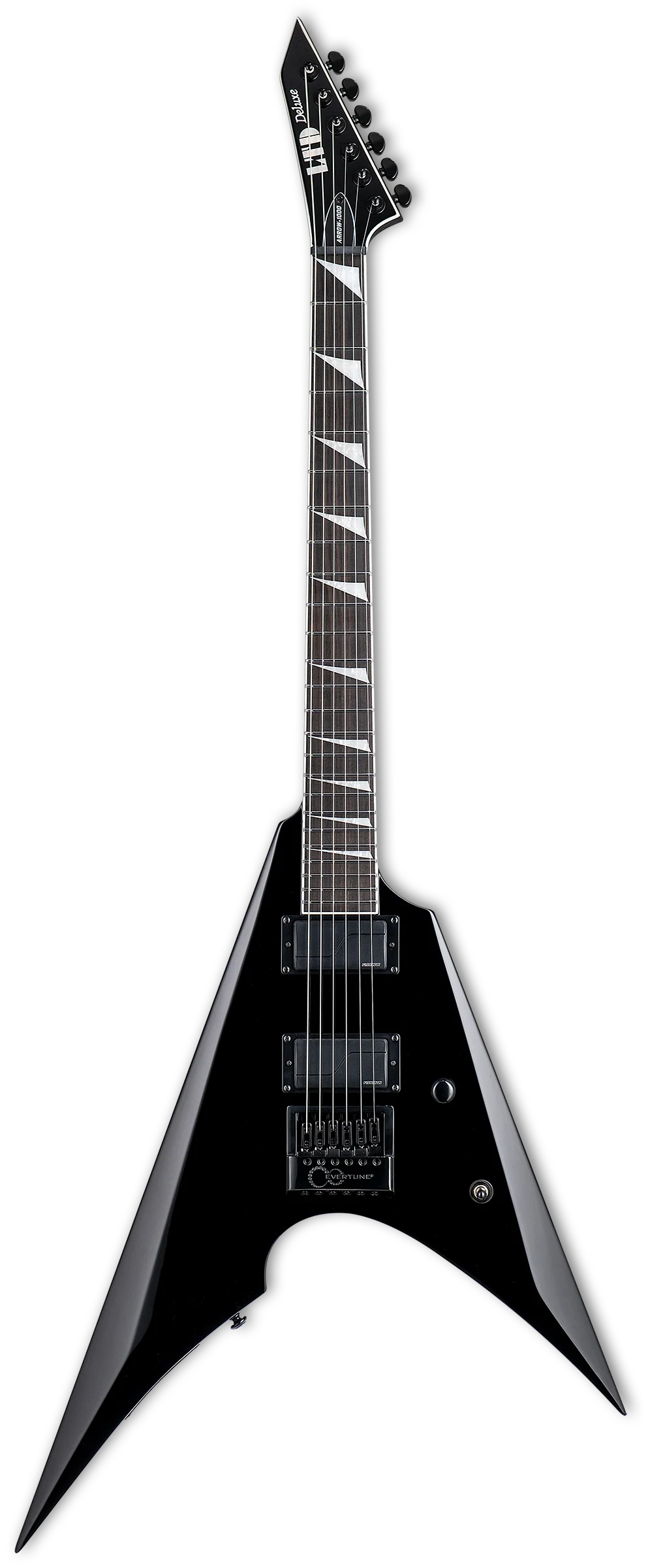 ESP LTD Arrow-1000 EverTune Electric Guitar - Black - Image 2