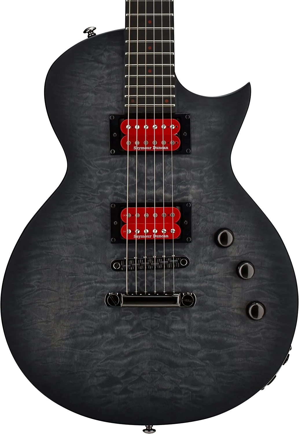 ESP LTD BB-600 Ben Burnley Baritone - See Thru Black Sunburst Satin - Image 3