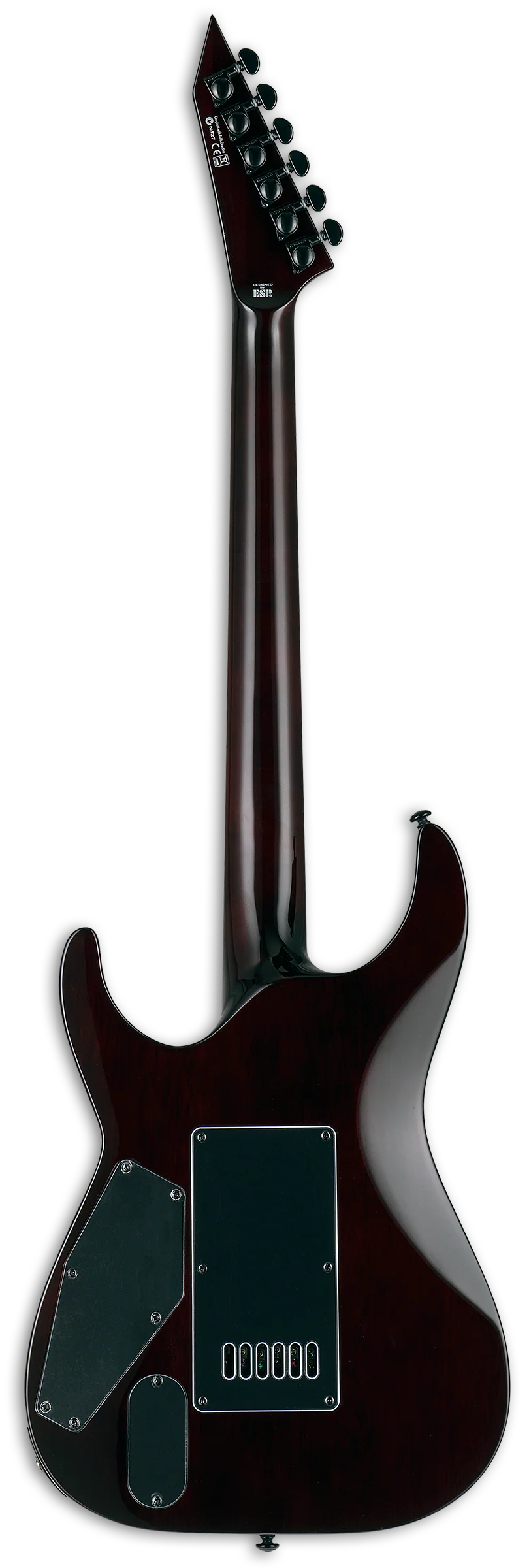 ESP LTD Deluxe MH-1000 EverTune Electric Guitar - Dark Brown Sunburst - Image 4