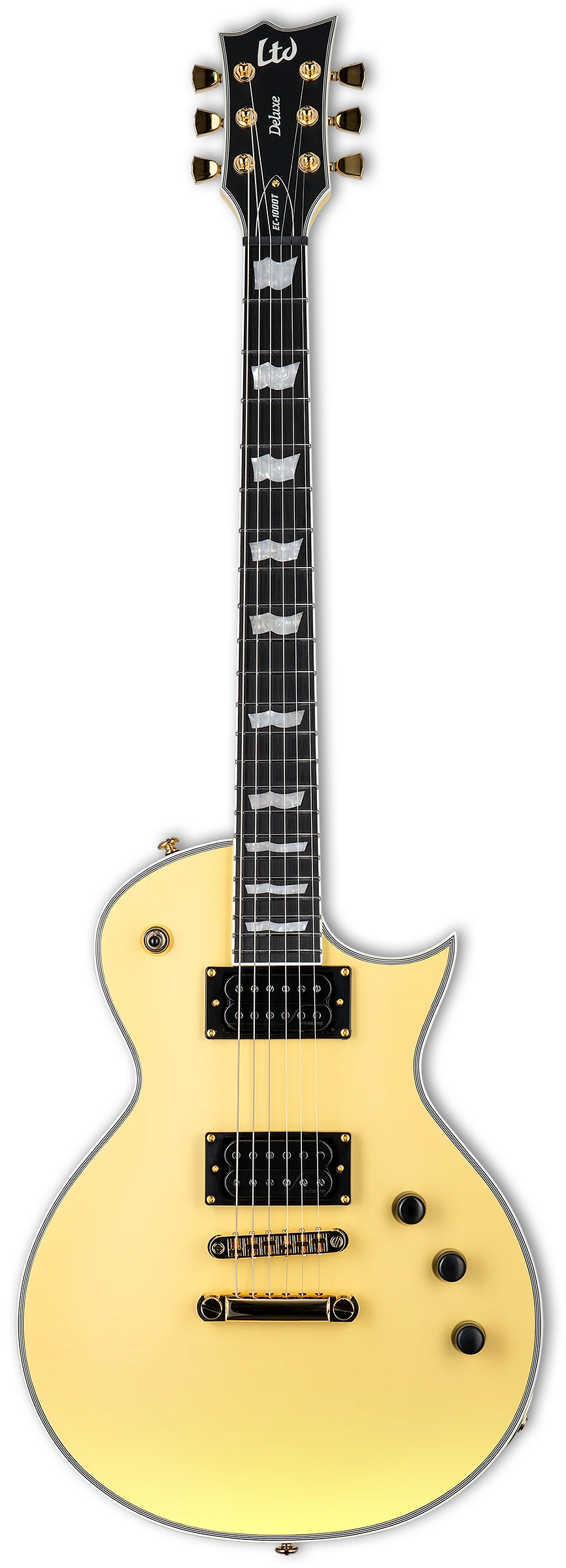 ESP LTD EC-1000T CTM Electric Guitar - Vintage Gold Satin - Image 2
