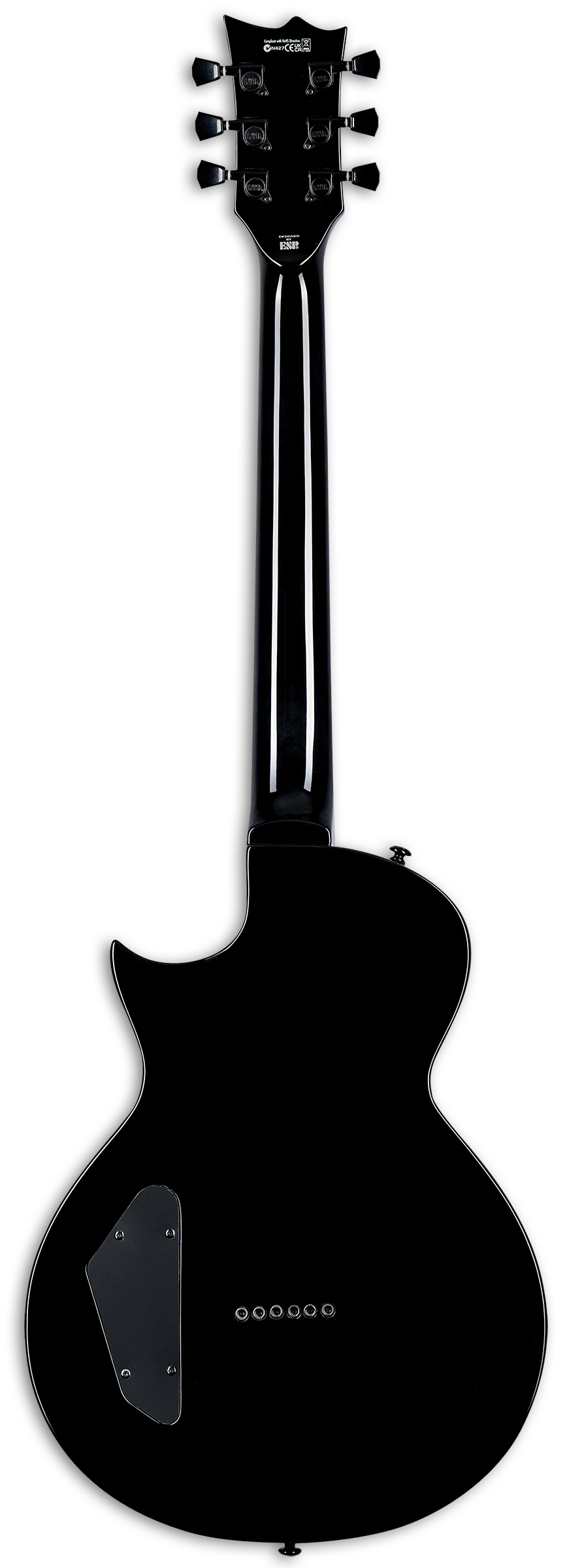 ESP LTD EC-201FT Electric Guitar - Black - Image 4