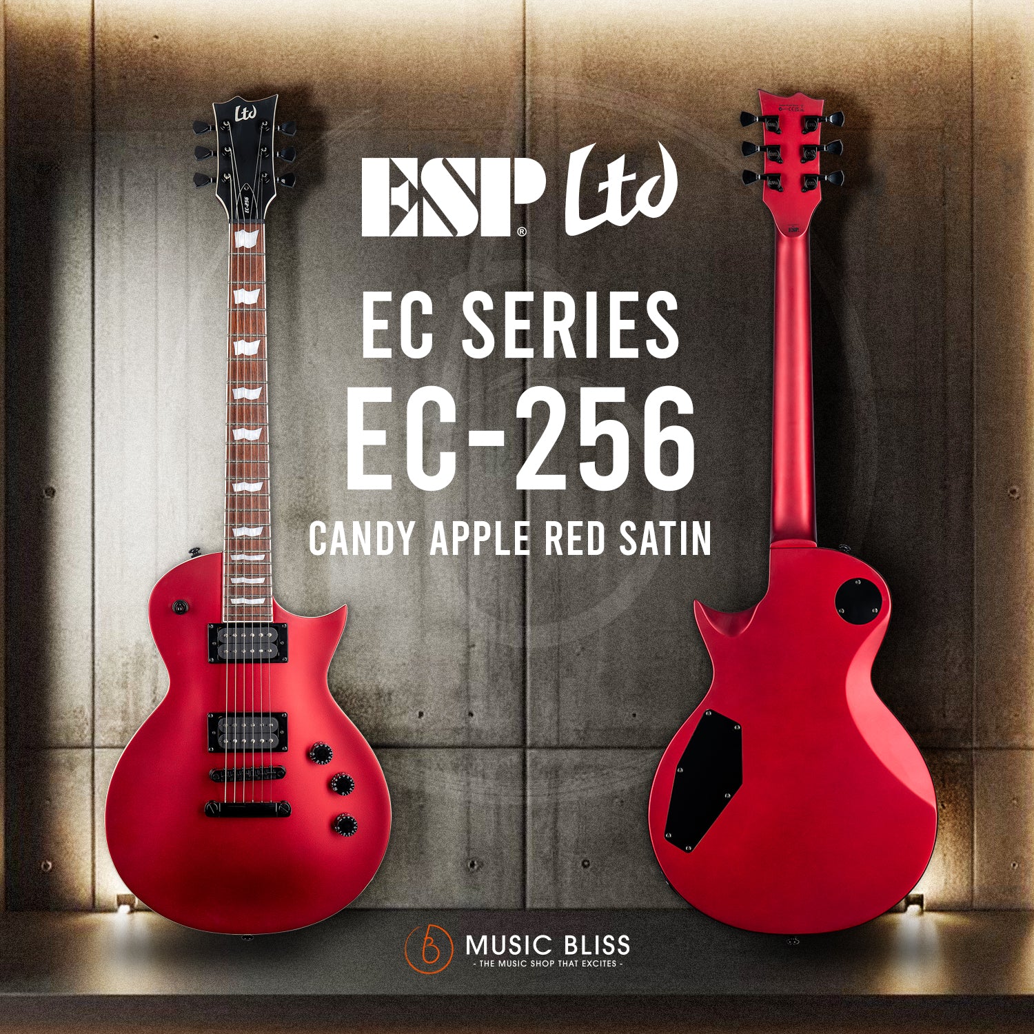 ESP LTD EC-256 Electric Guitar - Candy Apple Red Satin