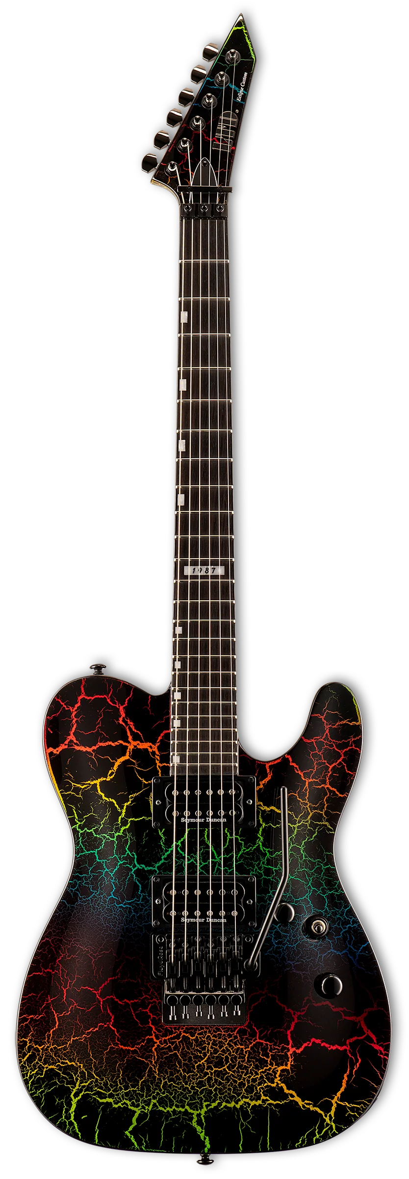 ESP LTD Eclipse '87 FR - Rainbow Crackle - Image 2