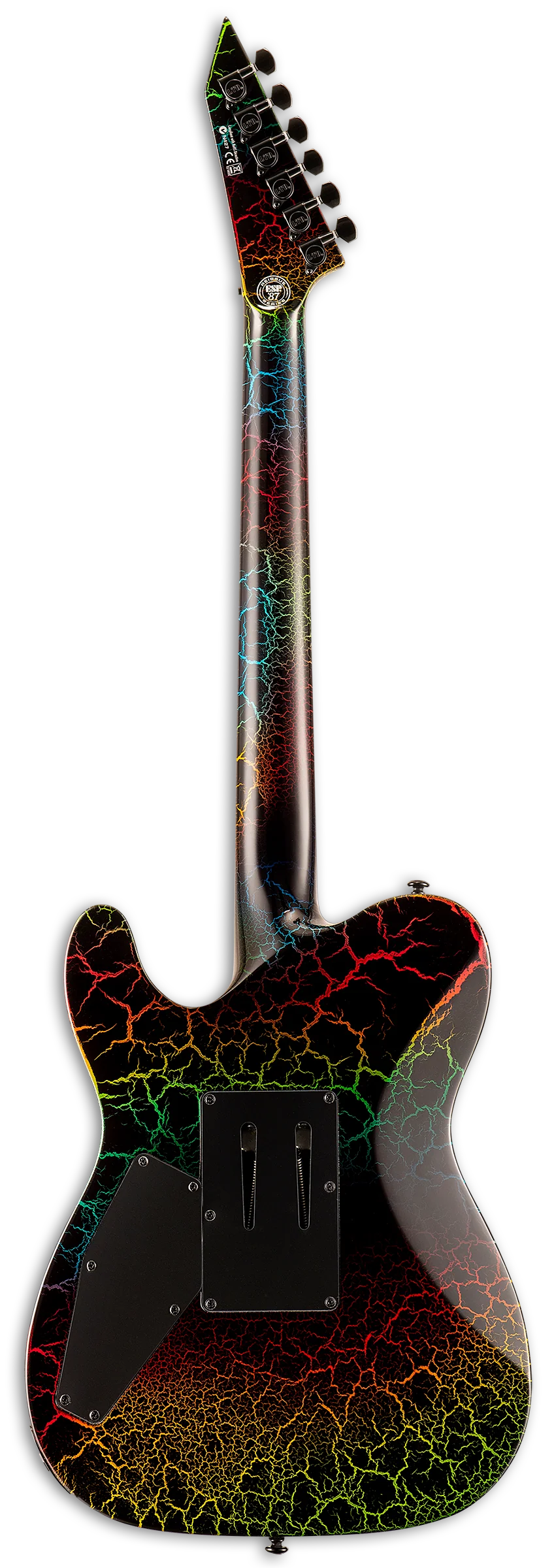 ESP LTD Eclipse '87 FR - Rainbow Crackle - Image 3