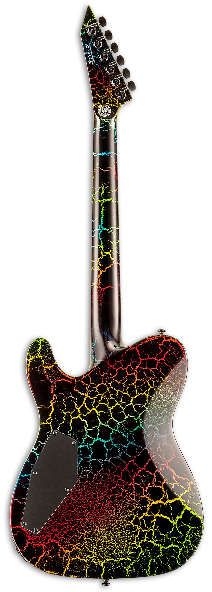 ESP LTD Eclipse '87 NT - Rainbow Crackle - Image 3