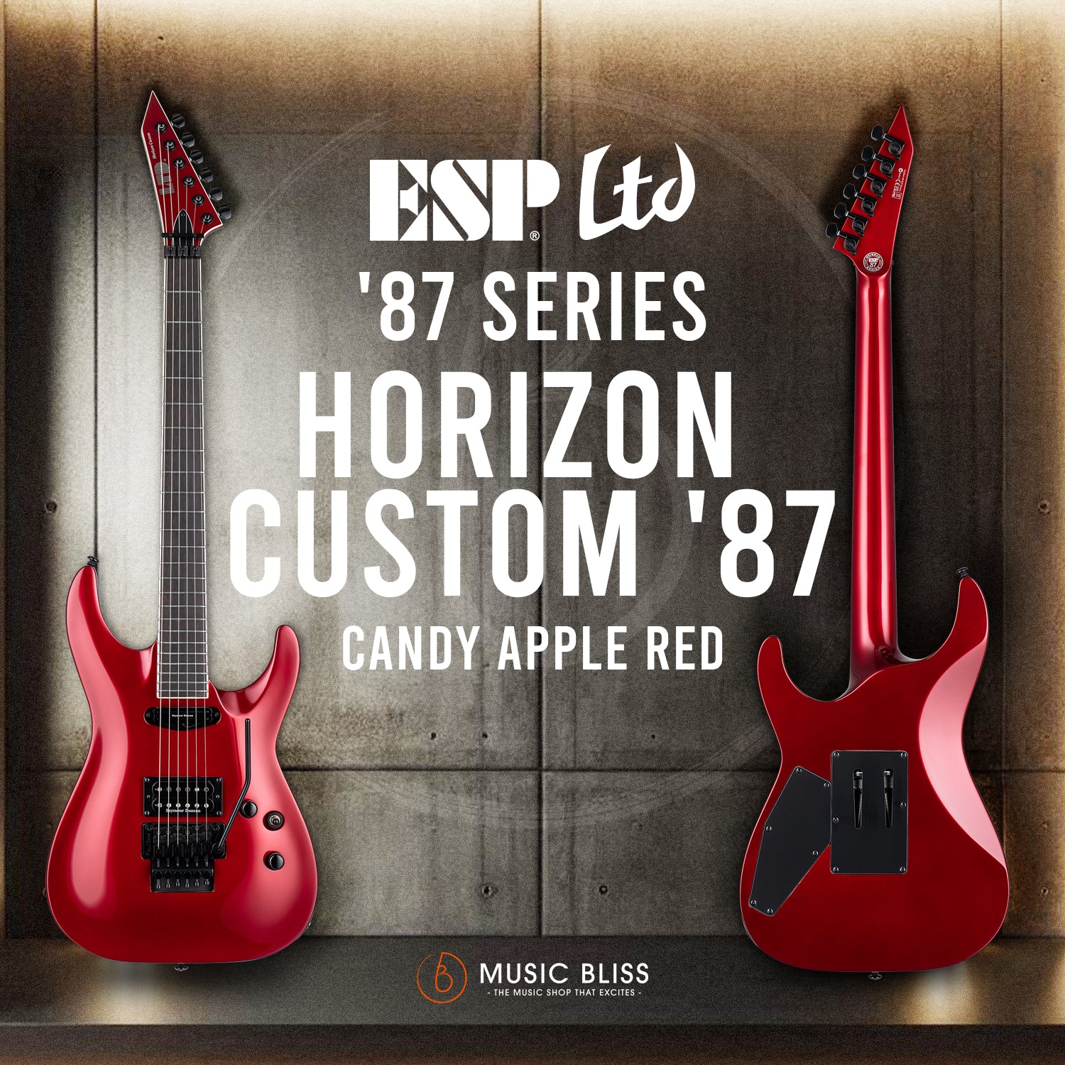 ESP LTD Horizon Custom 87 Solidbody Electric Guitar - Candy Apple Red