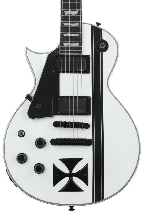 ESP LTD James Hetfield Iron Cross Left-Handed - Snow White - Image 3