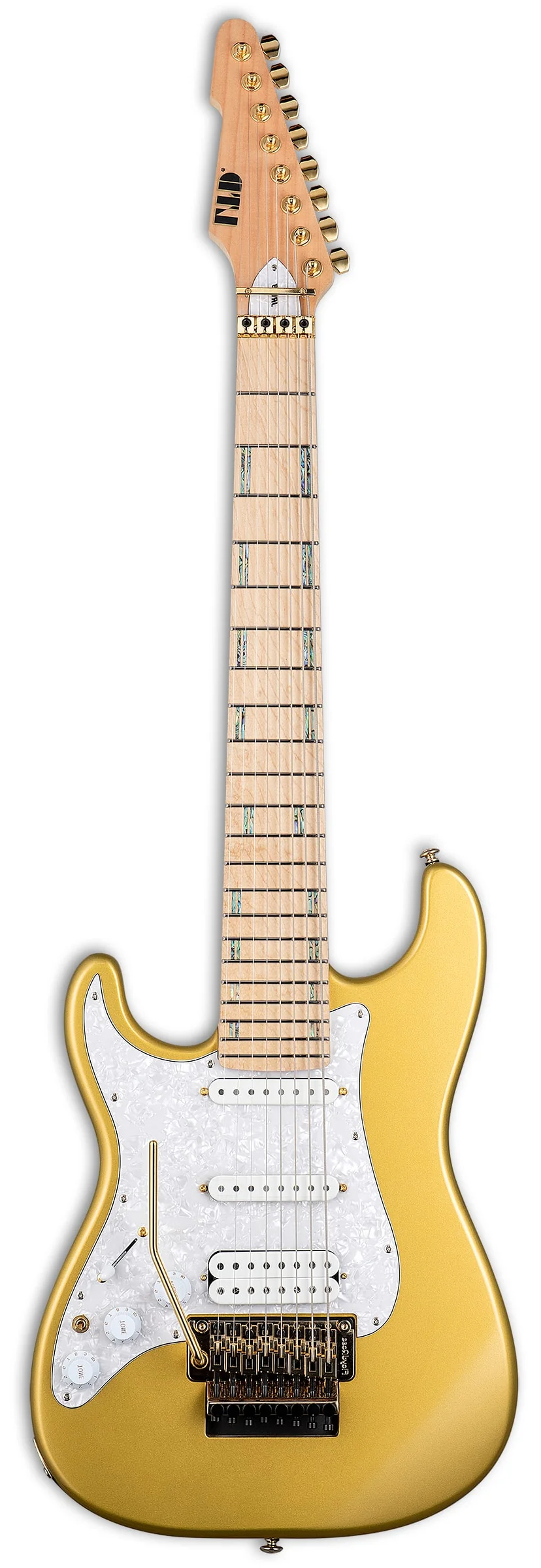 ESP LTD JRV-8FR 8-string Left-handed Electric Guitar - Metallic Gold - Image 2