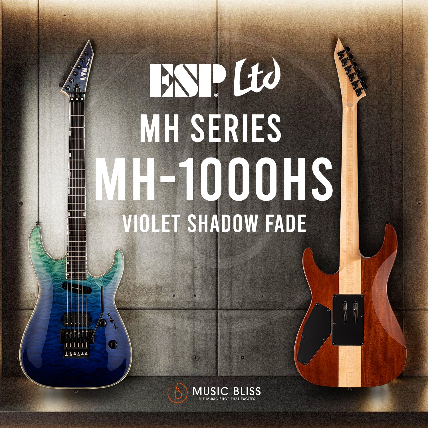 ESP LTD MH-1000HS - Violet Shadow Fade