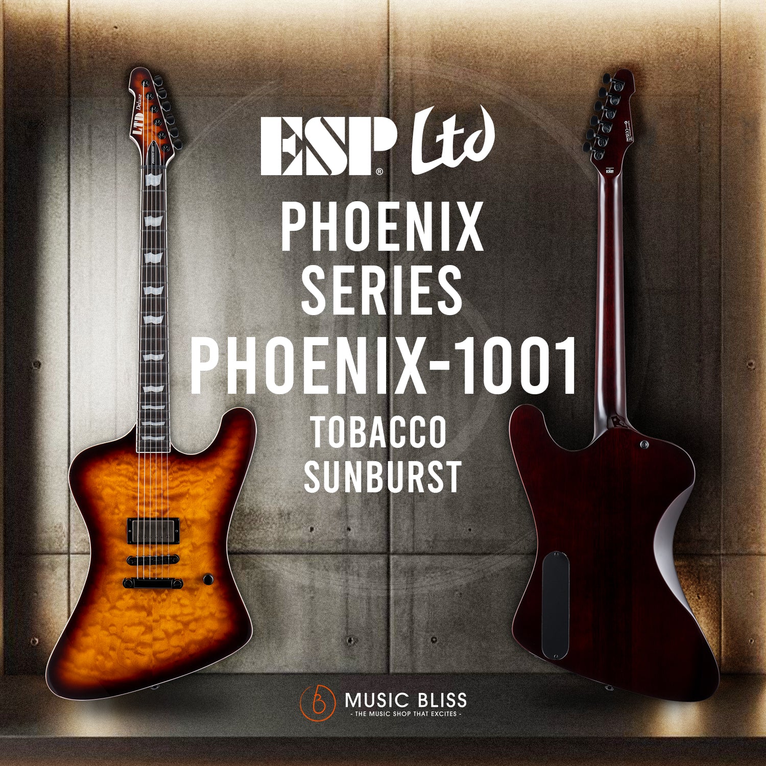 ESP LTD Phoenix-1001 Electric Guitar - Tobacco Sunburst - Image 2