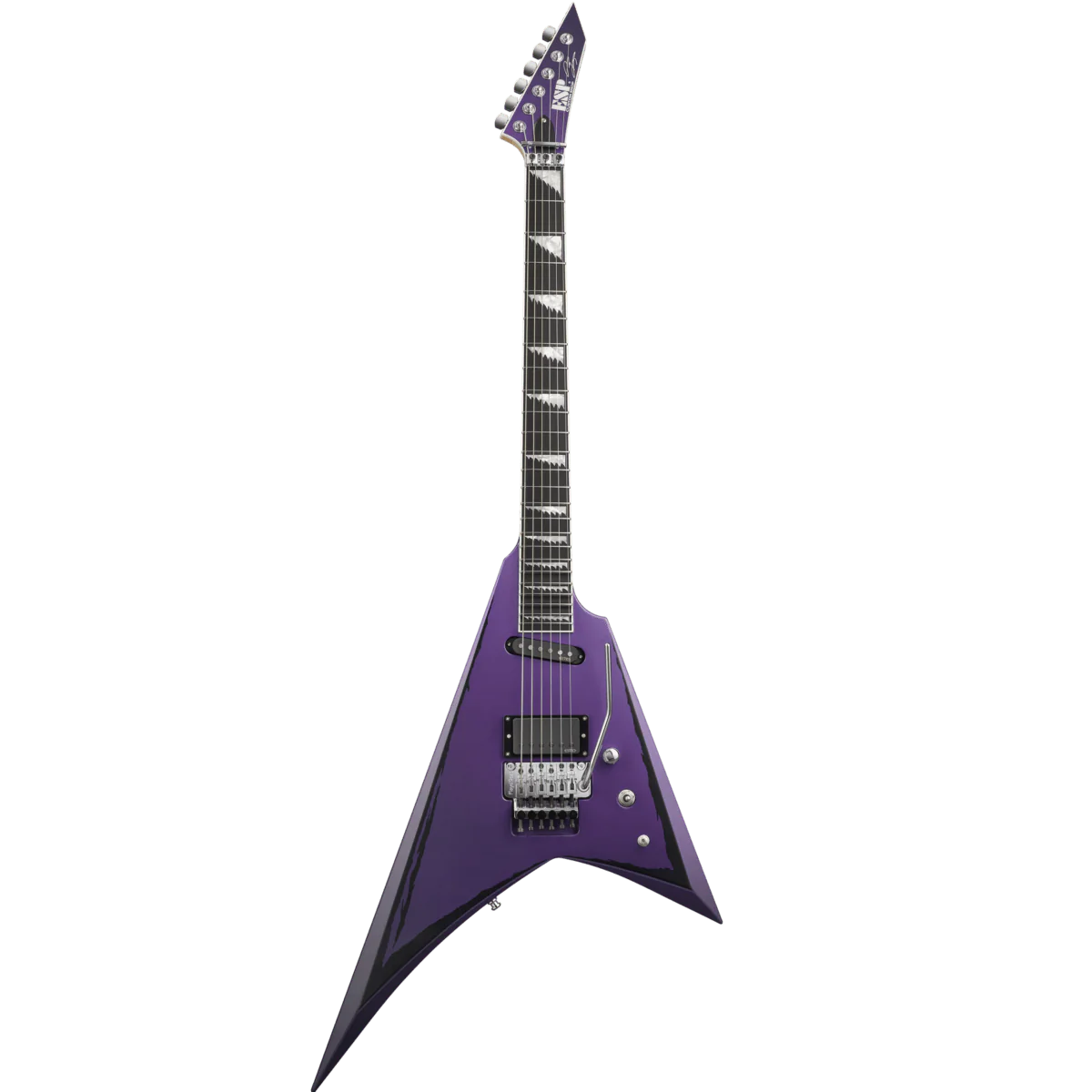 ESP Original ALEXI LAIHO Signature RIPPED - Purple Fade/Black Stripe [MIJ - Made in Japan] - Image 2