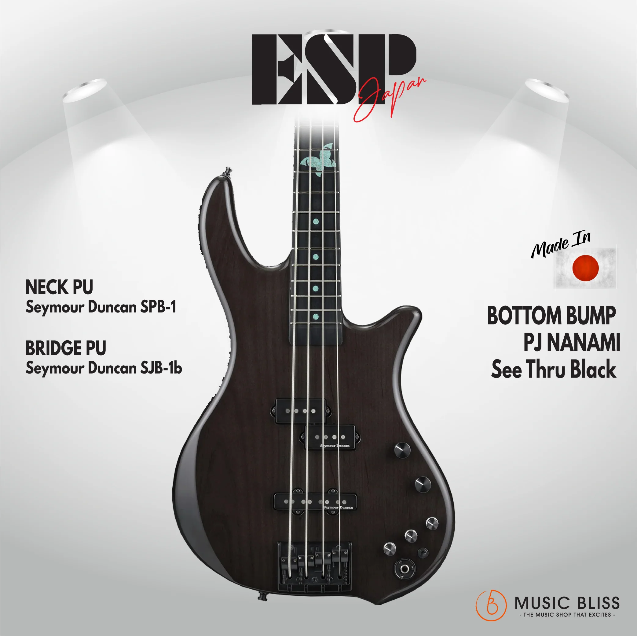 ESP Original BOTTOM BUMP PJ NANAMI - See Thru Black [MIJ - Made in Japan]