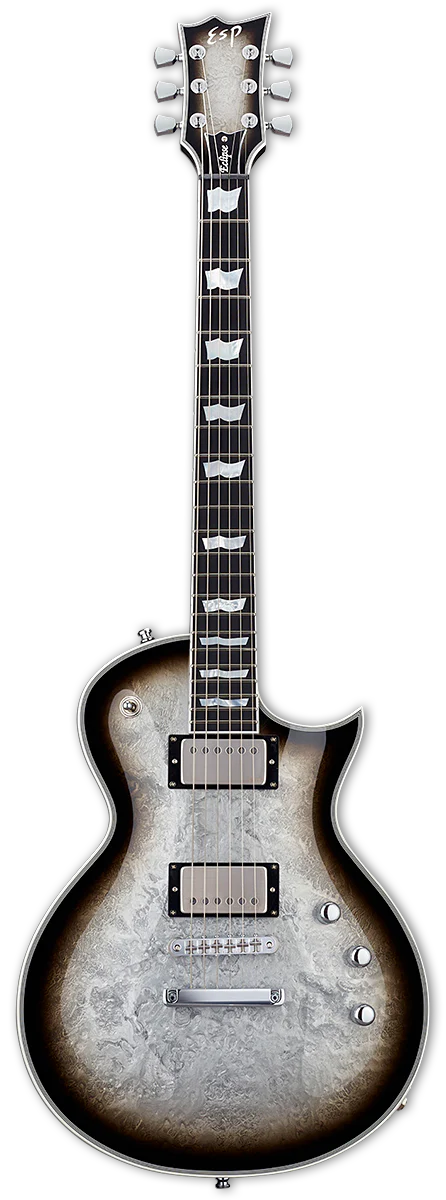 ESP Original ECLIPSE CTM DB - Silver Liquid Metal Burst [MIJ - Made in Japan] - Image 2