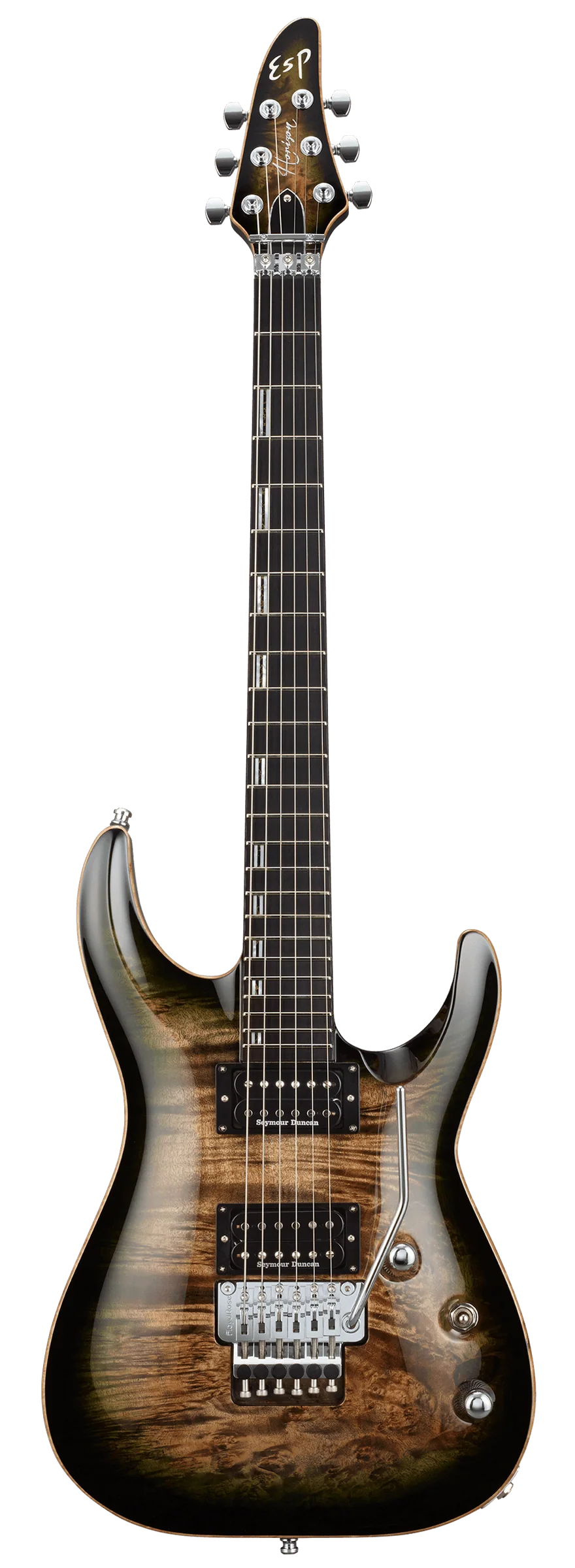 ESP Original HORIZON-CTM FR/Burl Maple - Reptile Black Burst [MIJ - Made in Japan] - Image 2