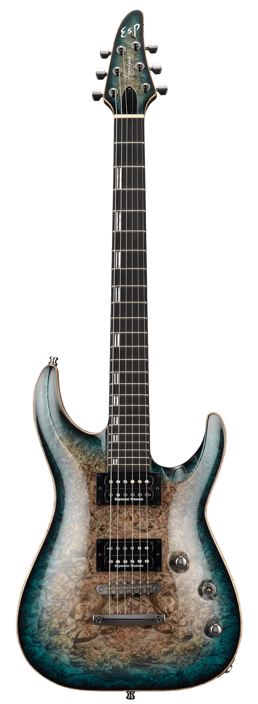 ESP Original HORIZON-CTM NT/Burl Maple - Reptile Blue Burst [MIJ - Made in Japan] - Image 2