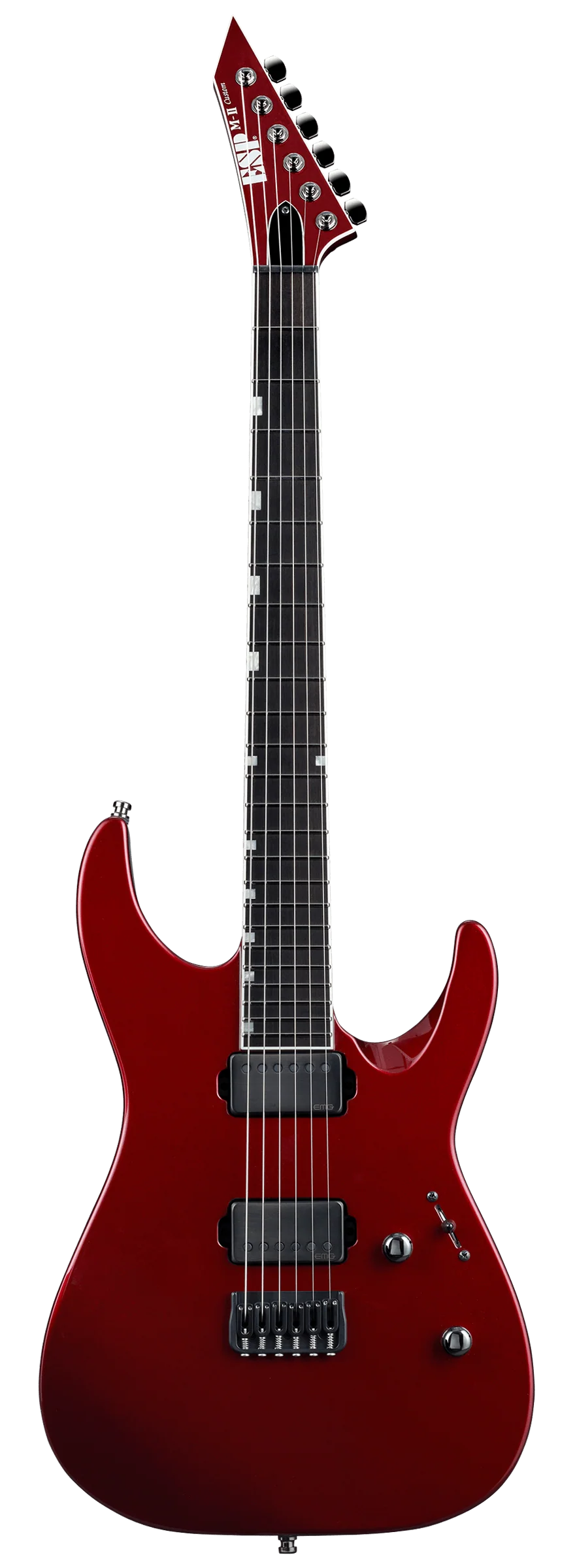ESP Original M-II CTM NT Ebony FB - Deep Candy Apple Red [MIJ - Made in Japan] - Image 2