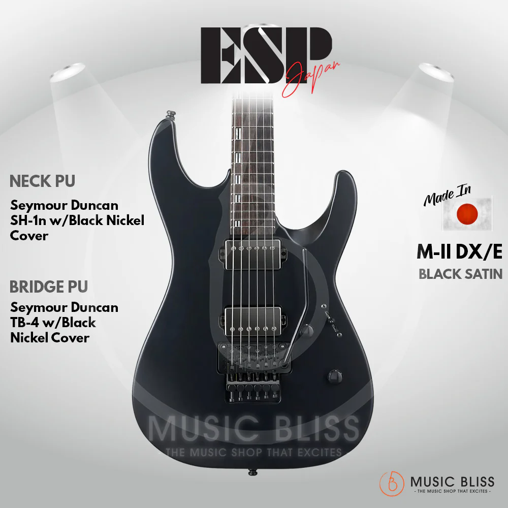 ESP Original M-II DX/E - Black Satin [MIJ - Made in Japan]