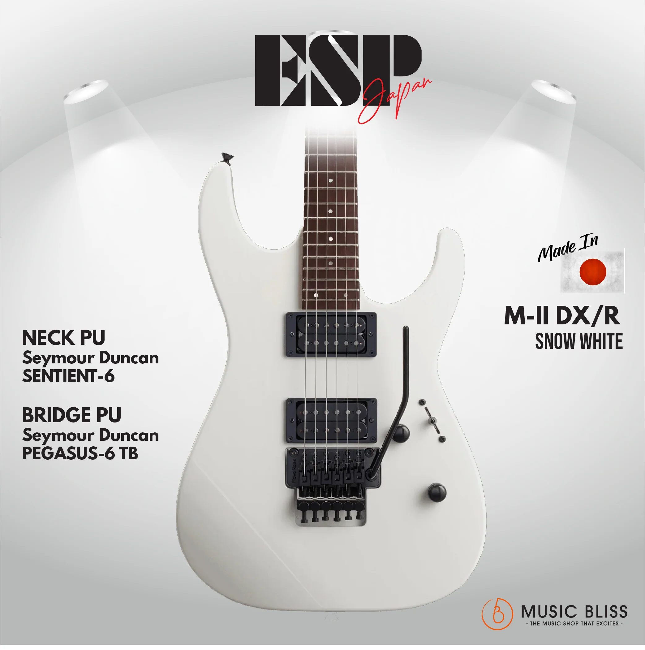 ESP Original M-II DX/R - Snow White [MIJ - Made in Japan]