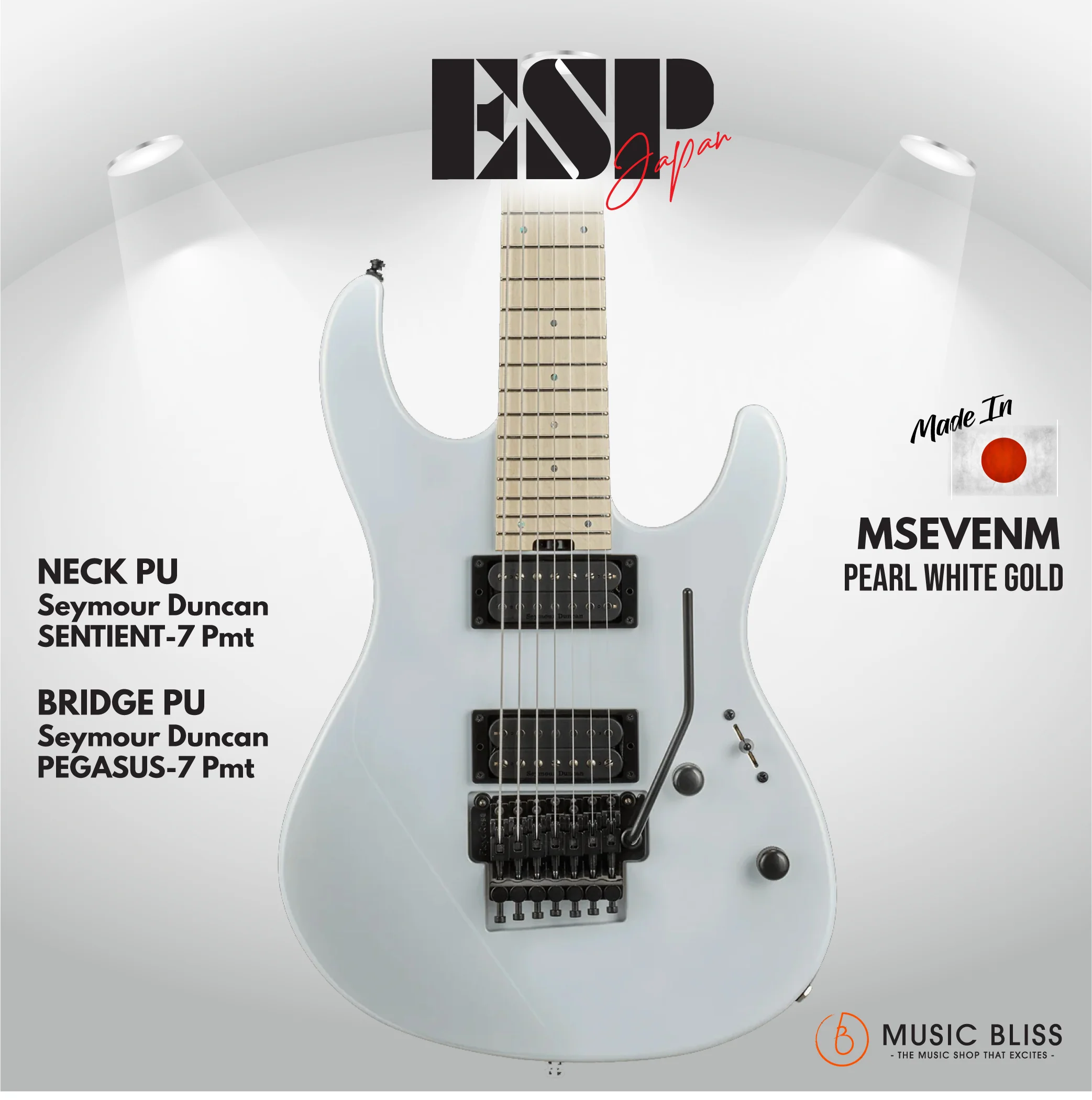 ESP Original M-SEVEN/M - Pearl White Gold [MIJ - Made in Japan]
