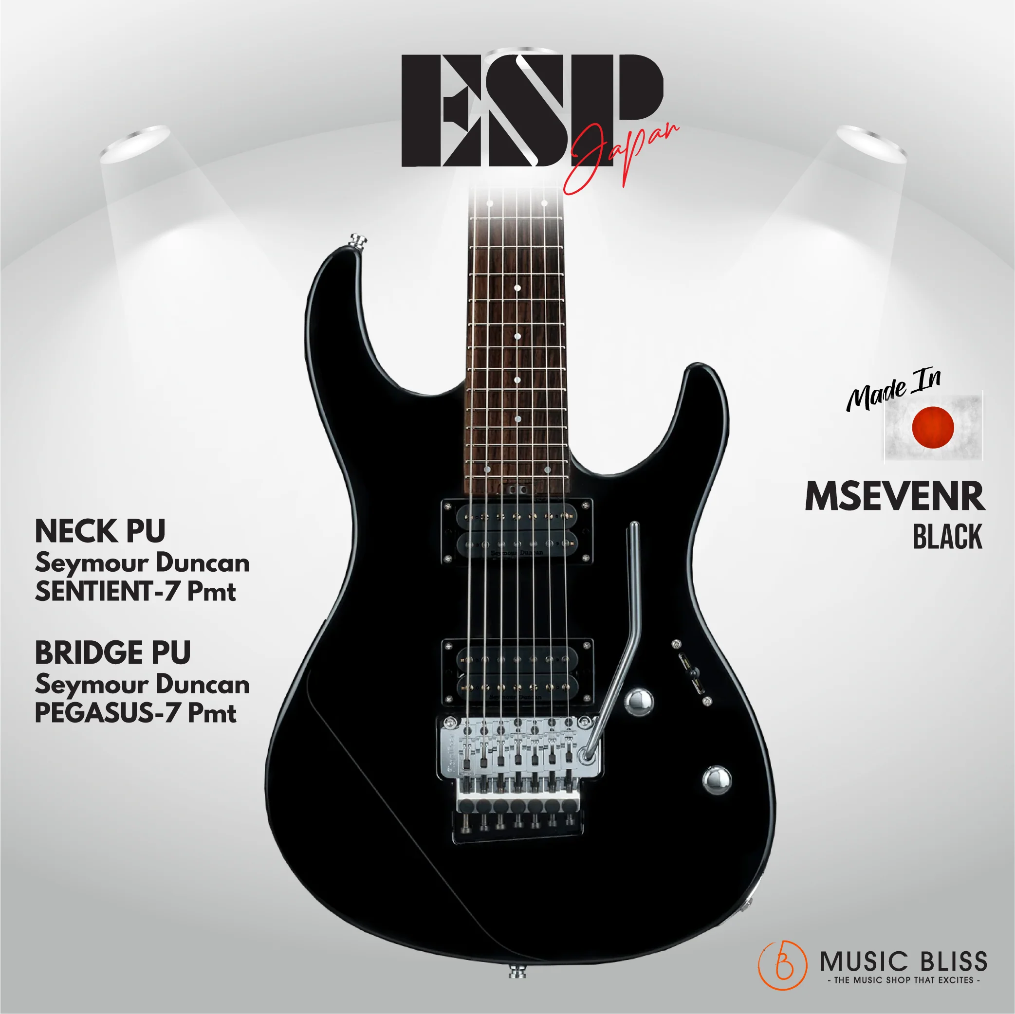 ESP Original M-SEVEN/R - Black [MIJ - Made in Japan]