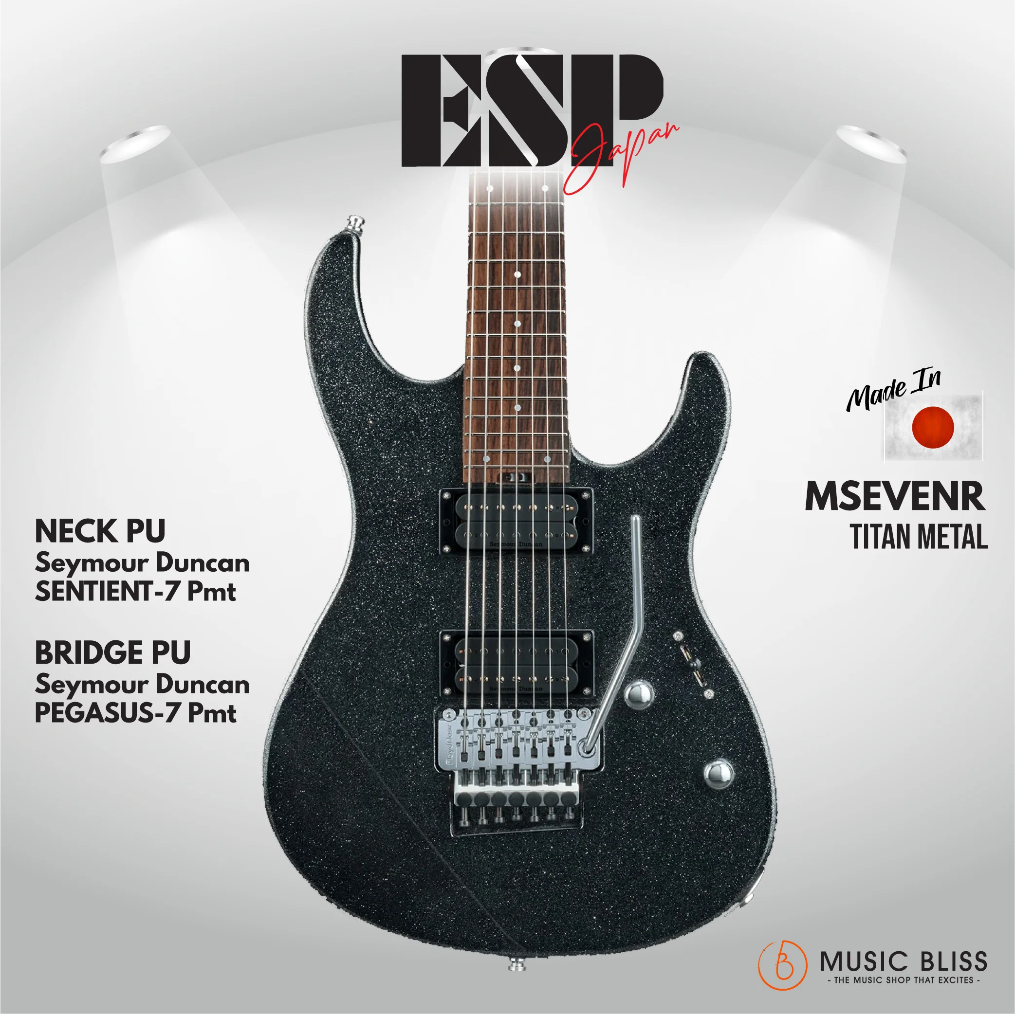 ESP Original M-SEVEN/R - Titan Metal [MIJ - Made in Japan]