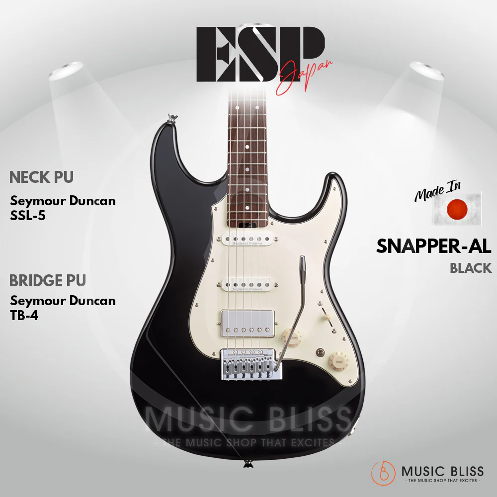 ESP Original SNAPPER-AL/R - Black [MIJ - Made In Japan]